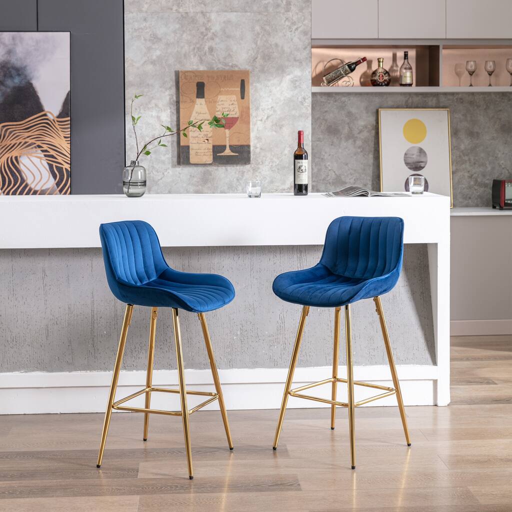Bar Stools with Steel Frame Footrest