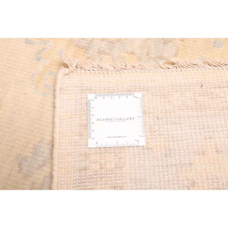 ECARPETGALLERY Hand-knotted Modern Oushak Light Khaki Wool Rug - 8'2 x 10'0