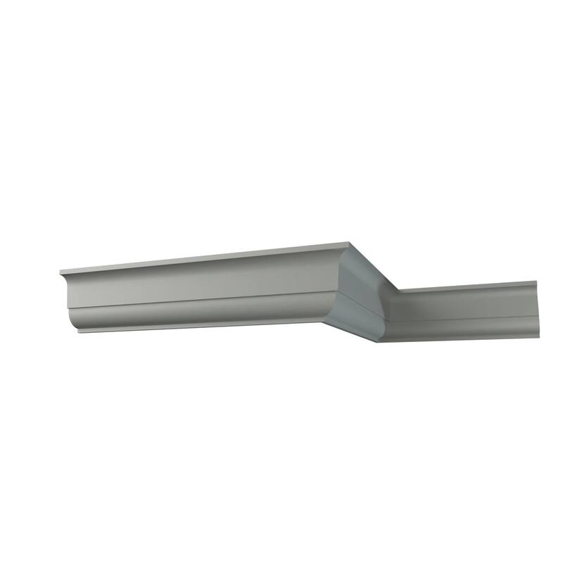 7 1/2"H x 6 1/4"P x 9 3/4"F x 96"L Iris Crown Moulding - 1-Pack