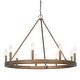 preview thumbnail 3 of 2, Carraway 9 Light Chandelier - Copper Patina