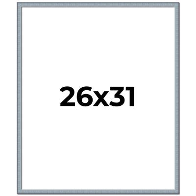 26x31 Frame Rustic Sky Blue Solid Wood Picture Frame | 0.75 Inch