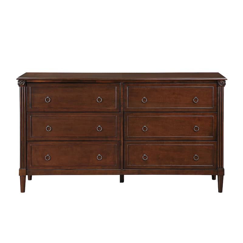 Joneigh Traditional 60-inch Wide 6-Drawer Double Dresser by Furniture of America