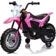 preview thumbnail 1 of 10, Electric Kids Ride-on Motorcycle, Motorbike with Training Wheels Pink