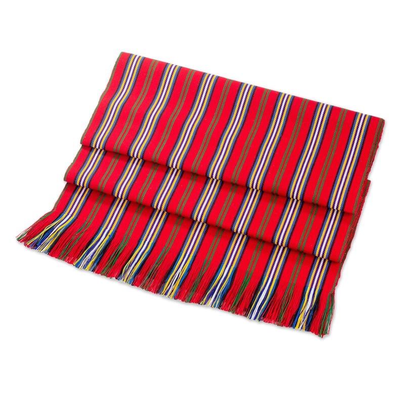 Handmade Latin FestivalCotton table runner (Guatemala)
