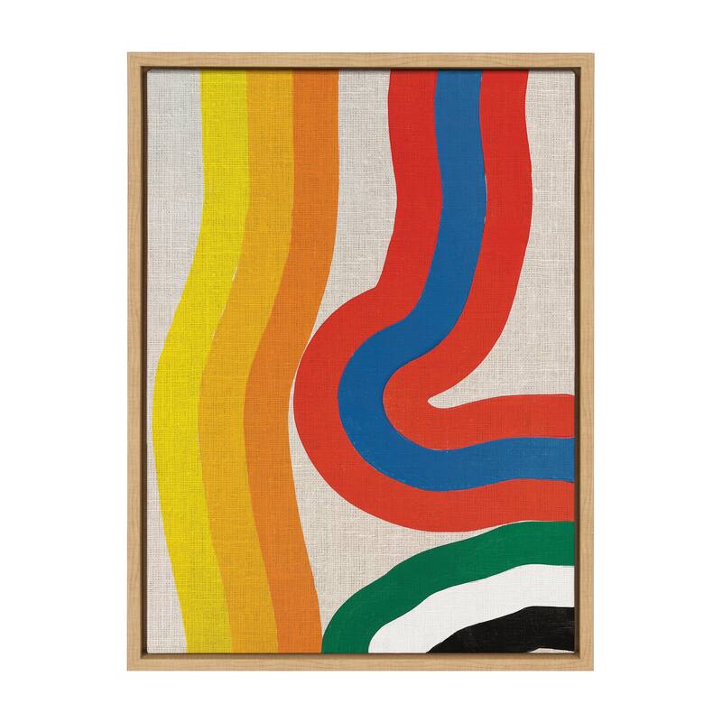 Kate and Laurel Sylvie It Depends on What You See Framed Canvas by Amber Vittoria