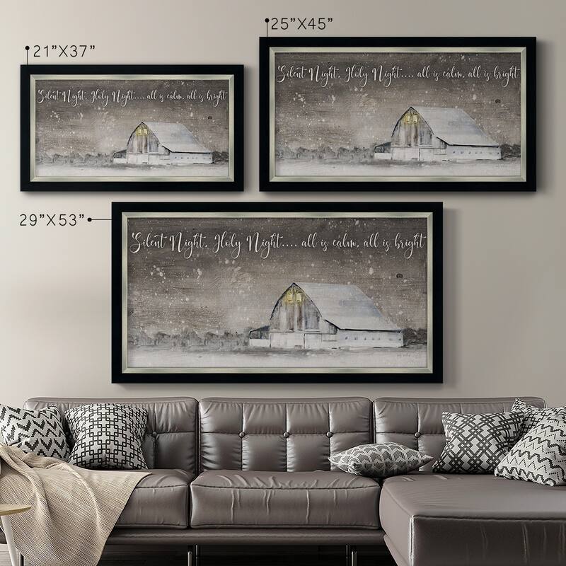 Silent Night Premium Framed Canvas- Ready to Hang
