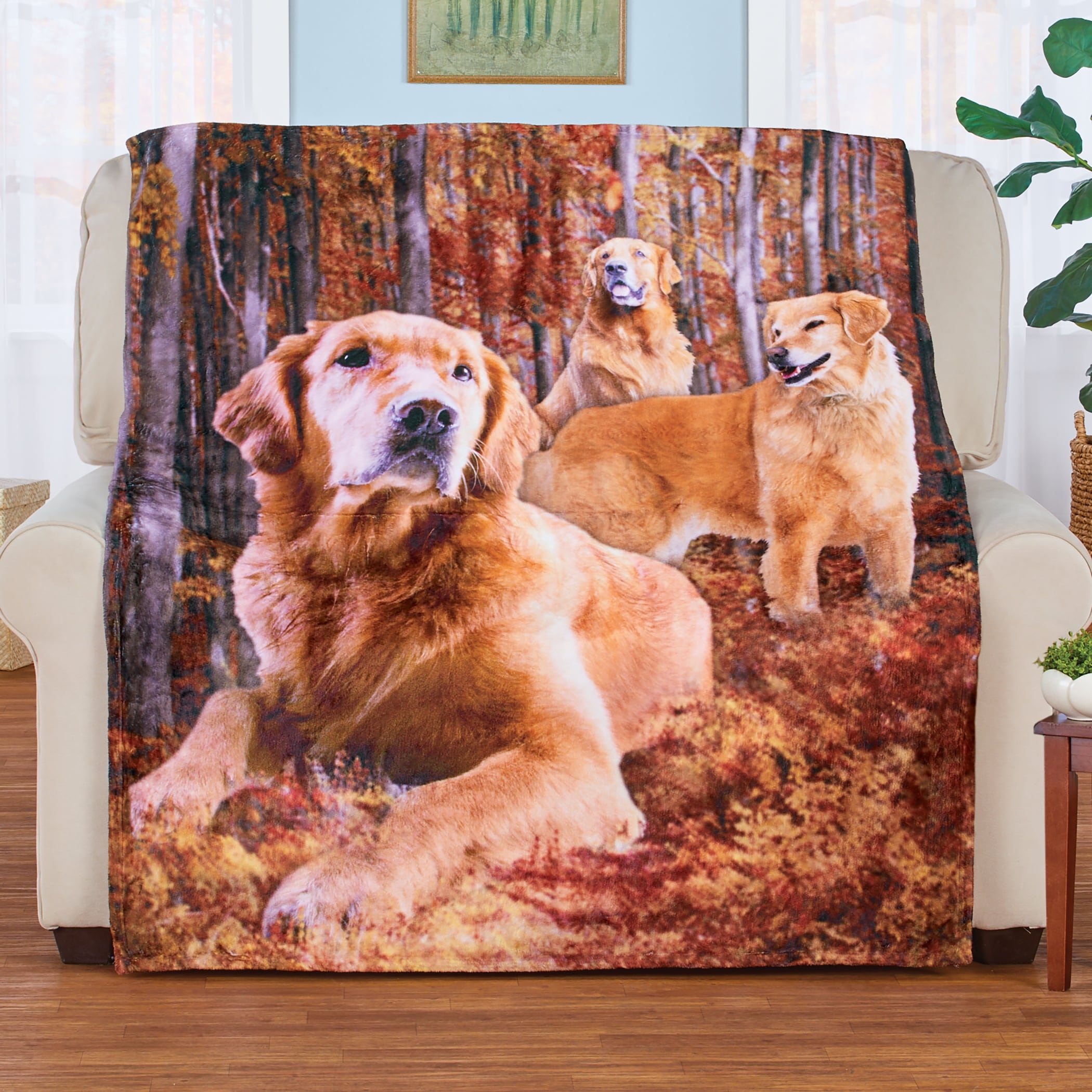 Realistic Dog Breed Cozy Fleece Throw Blanket On Sale Bed Bath