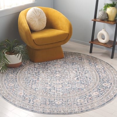 SAFAVIEH Harlow Lissa Vintage Distressed Rug - 6'3" Round