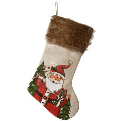 21" Rural Homestead Collection Santa Stocking - 21 in