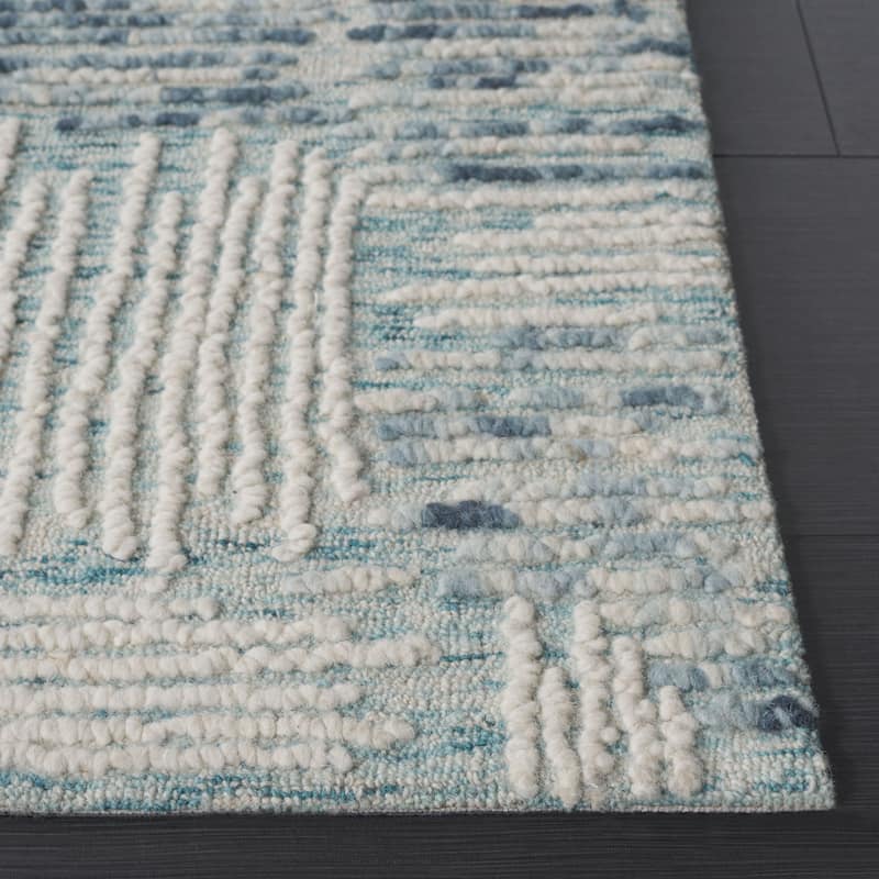 SAFAVIEH Handmade Abstract Nelea Contemporary Wool Rug