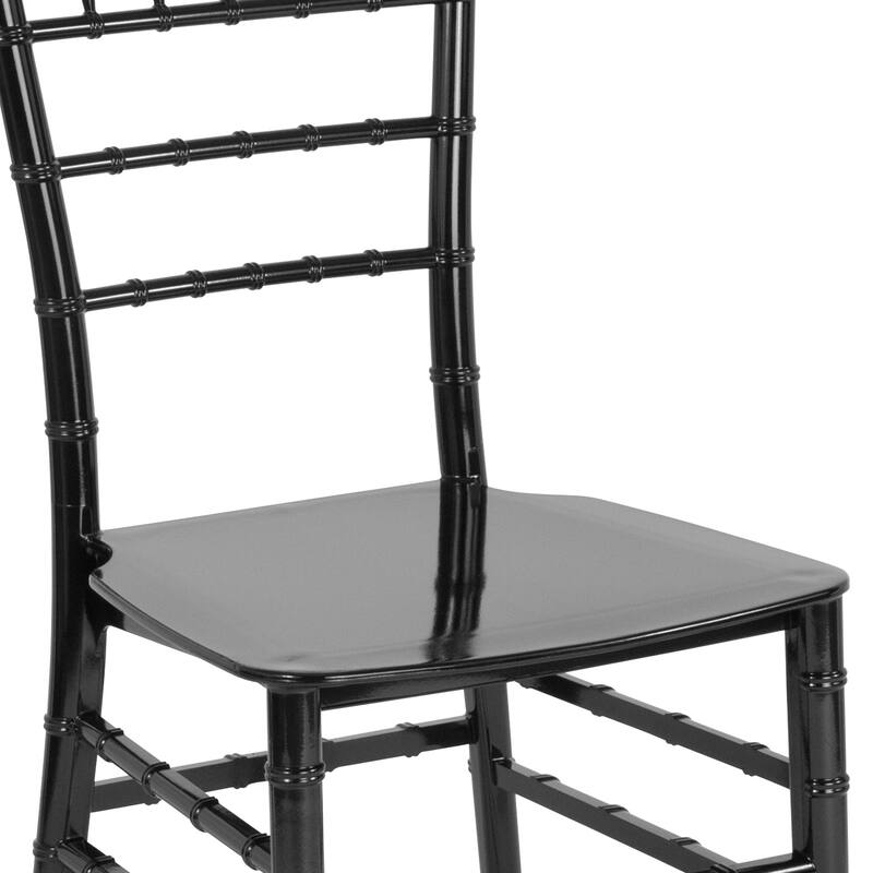 Resin Stackable Chiavari Chair - 15"W x 18.75"D x 35"H - 15"W x 18.75"D x 35"H