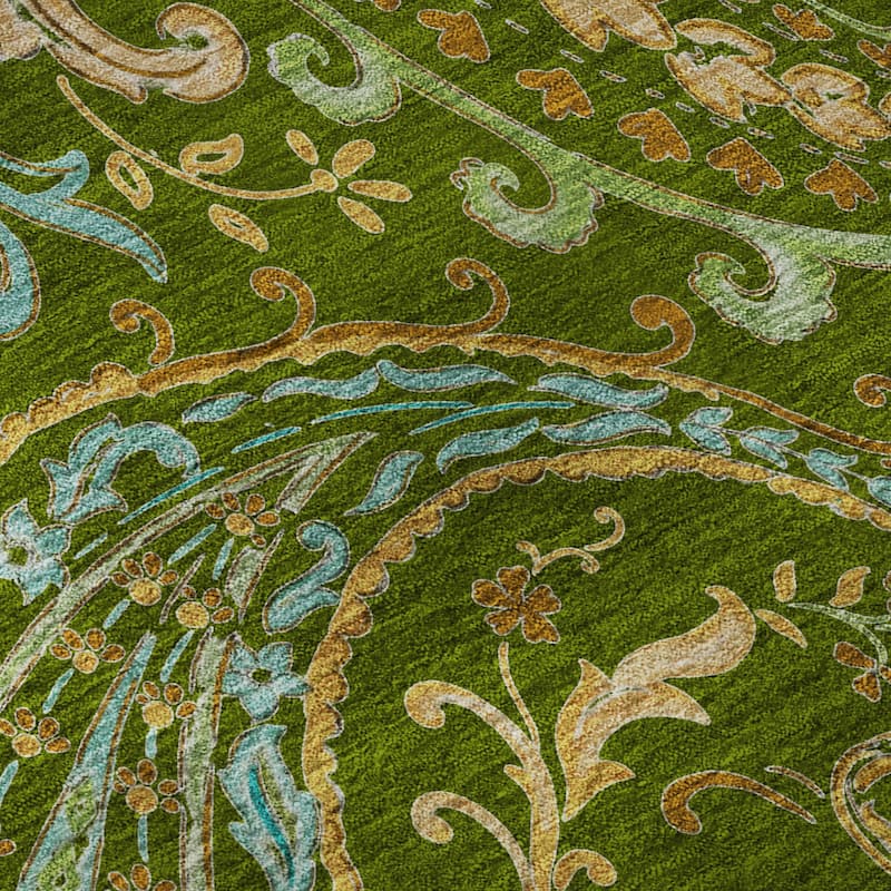Premium Washable Super Soft Traditional Paisley Mayfield Rug