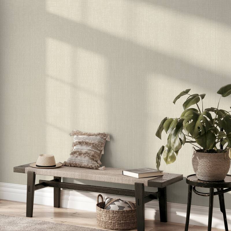 Arthouse Rafe Neutral Woven Texture Wallpaper