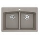 preview thumbnail 52 of 56, Karran Drop-in Quartz 50/50 Double Bowl Kitchen Sink