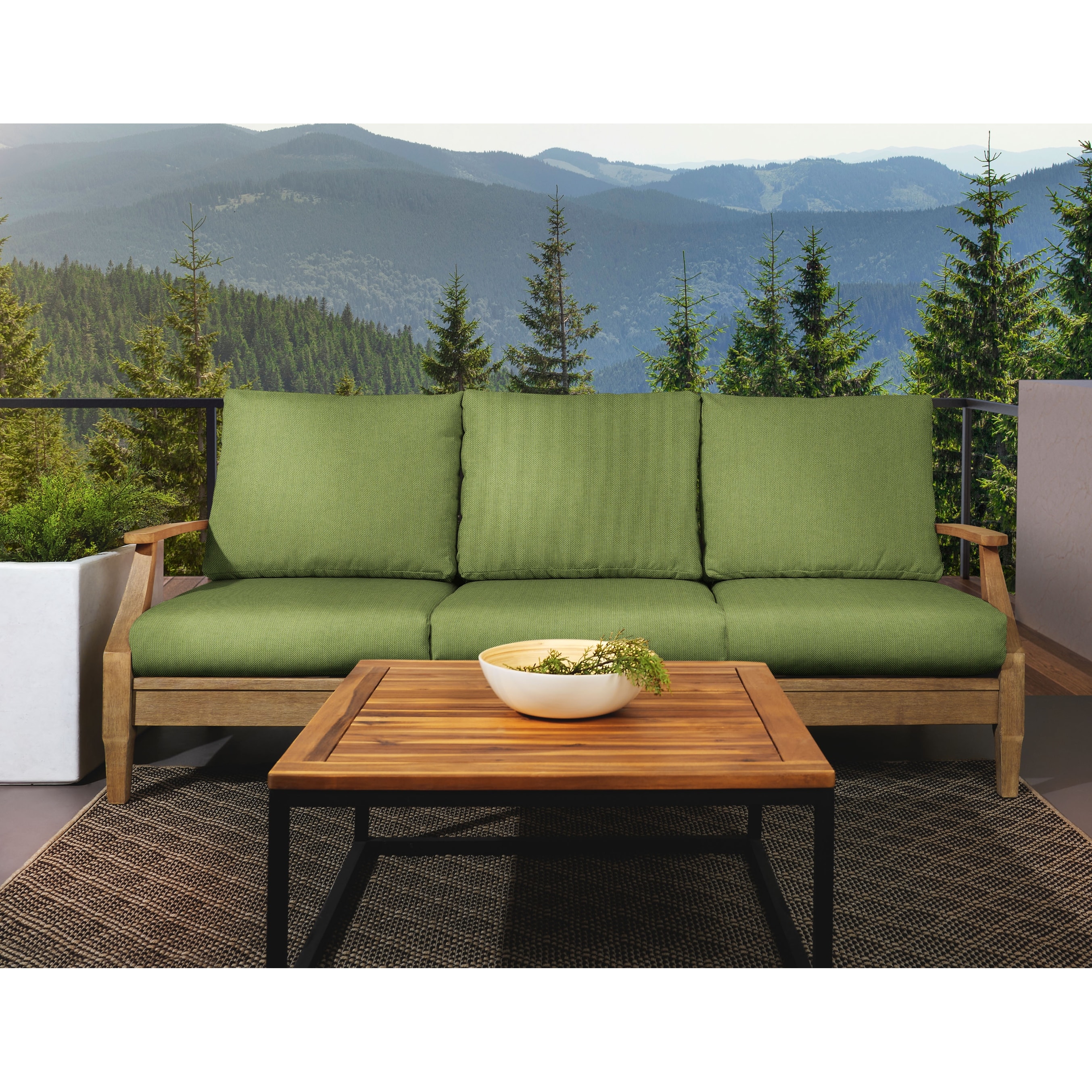 Sorra Home Sunbrella Outdoor Deep Seating Sofa Cushion Set