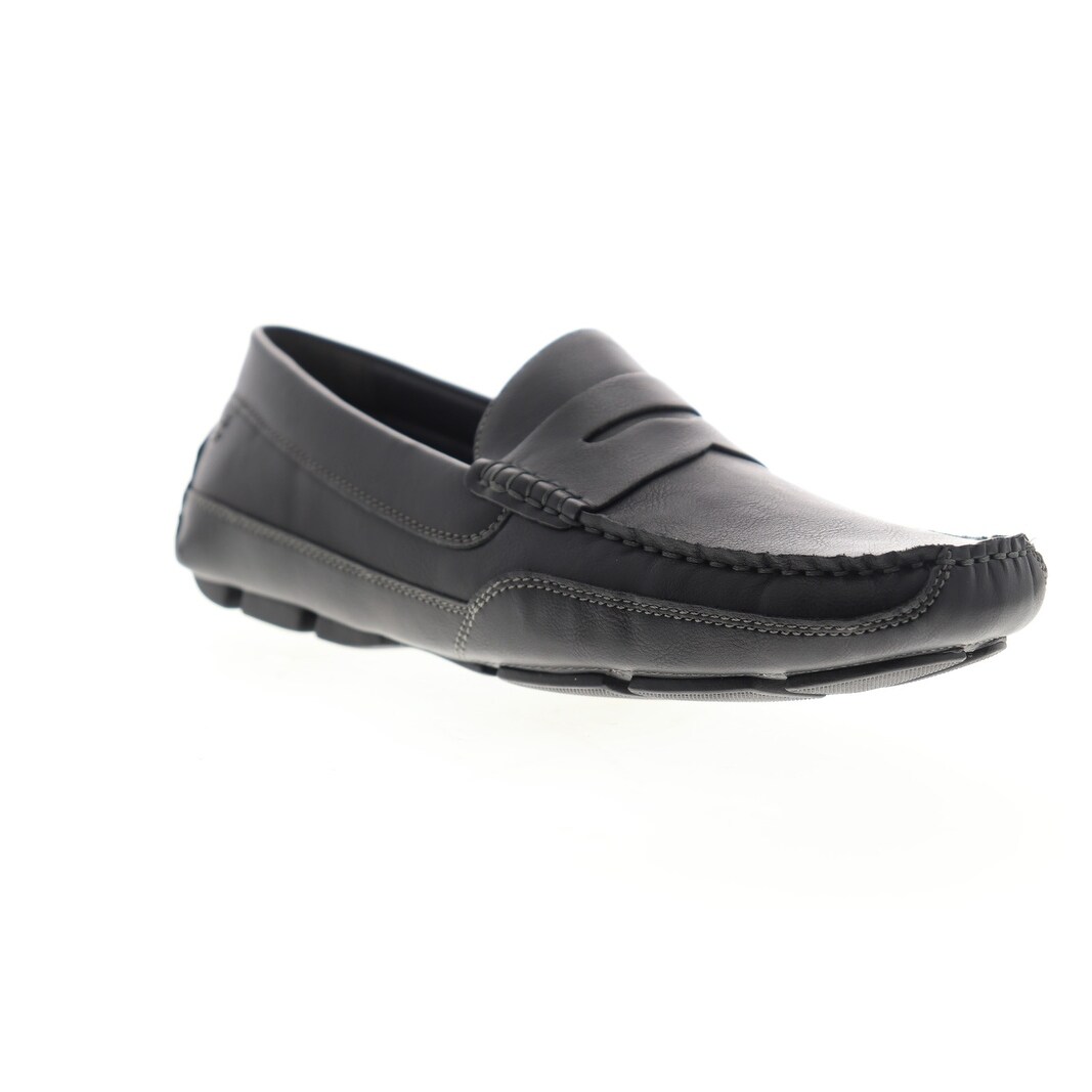 Shop Izod Burre Black Mens Loafers Slip Ons Casual Overstock