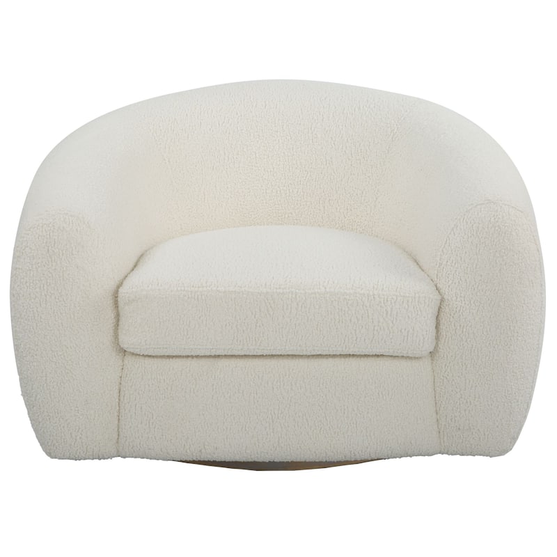 Curved Silhouette Swivel Chair - 43" - White