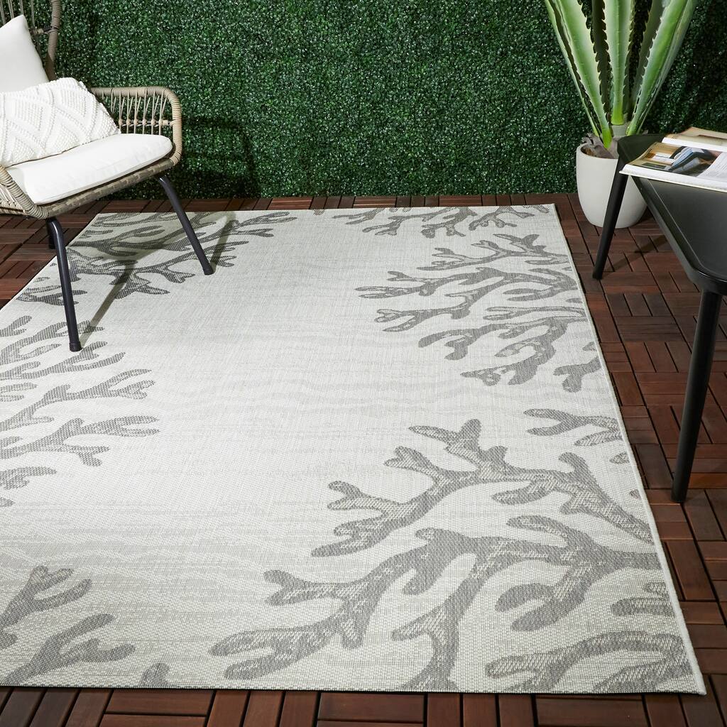 Rivera Coastal Coral Indoor/Outdoor Area Rug