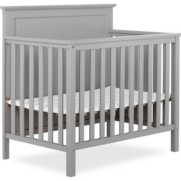 slide 2 of 7, Dream On Me Ava 4-in-1 Convertible Mini Crib Grey