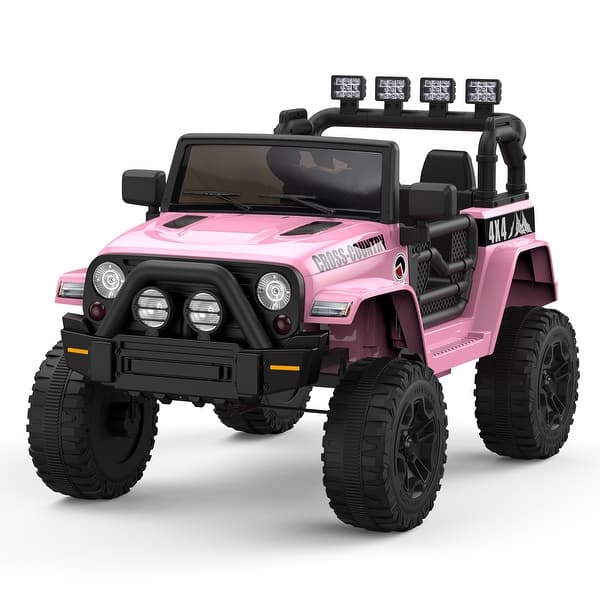 slide 2 of 28, Kids Electric Ride On Truck Car with Parent Remote Control Pink