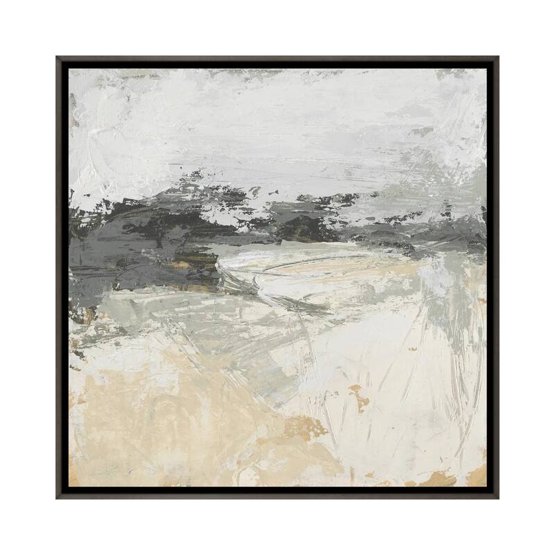 iCanvas "Wheatfield I" by June Erica Vess Framed - Charcoal - 37x37
