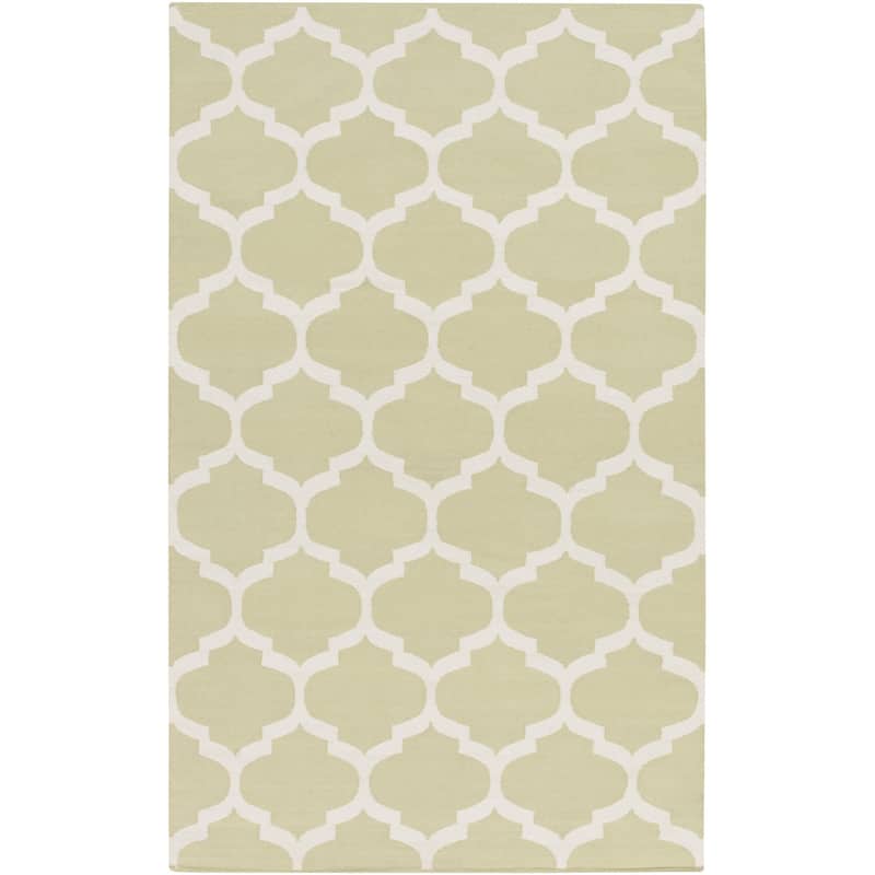 Hand-Woven Madison Moroccan Trellis Cotton Rug
