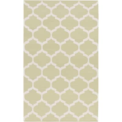 Hand-Woven Madison Moroccan Trellis Cotton Rug