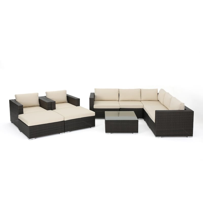 Santa Rosa Outdoor 10-piece Sectional Set by Christopher Knight Home