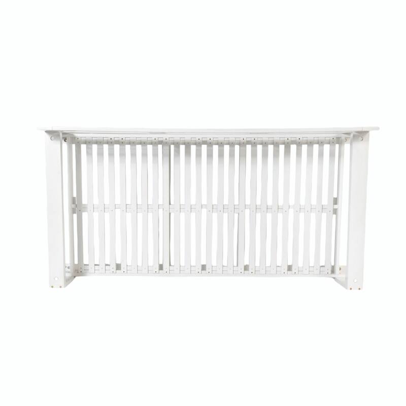 Patio Wooden Twin Size Porch Swing Daybed Frame, Garden Swing Bench Chair with 4 Hanging Ropes