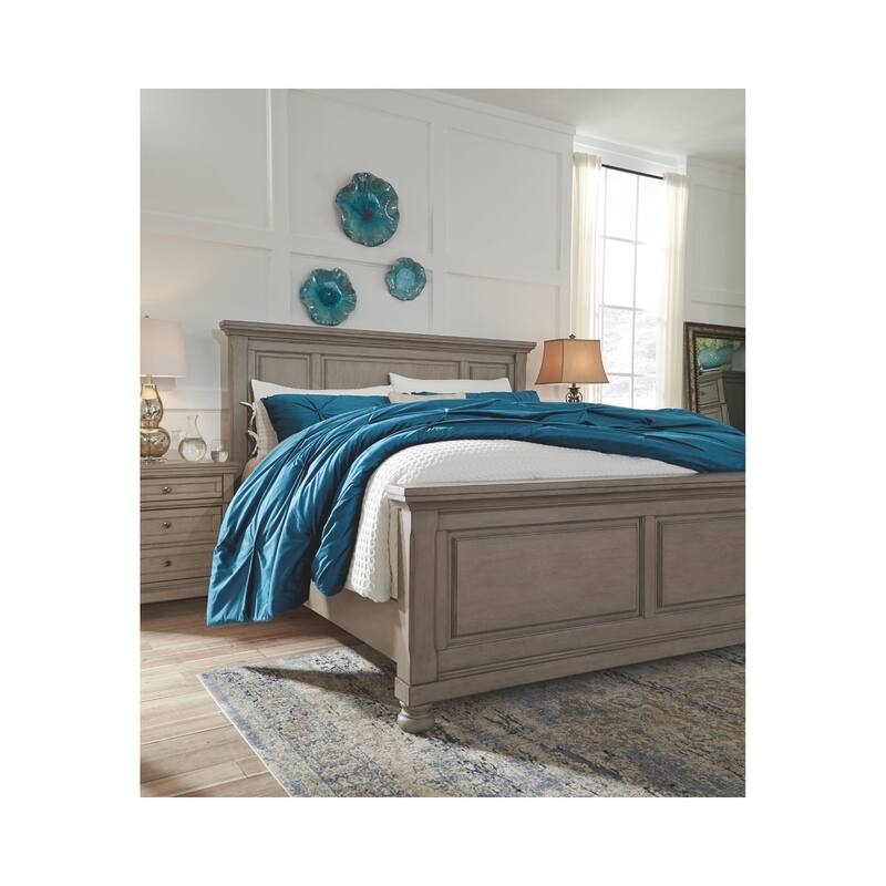 The Gray Barn Canterbury Burnished Grey Light Grey Panel Bed