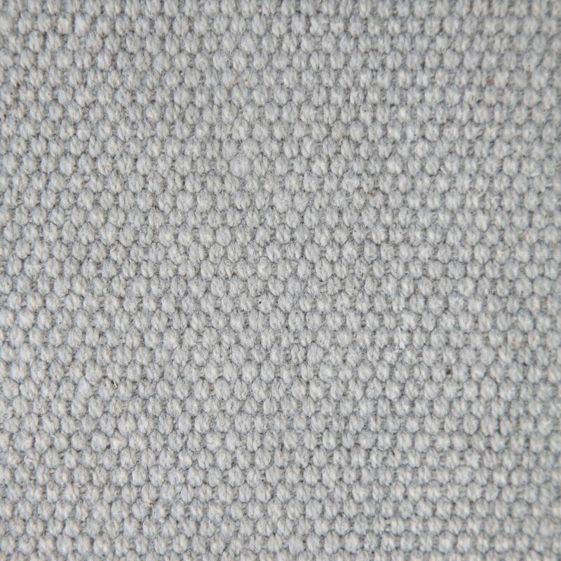 20" Gray Solid Fringe Square Throw Pillow