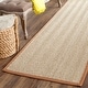 preview thumbnail 99 of 144, SAFAVIEH Natural Fiber Oceana Herringbone Seagrass Rug 2'6" x 10' Runner - Natural/Brown