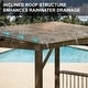 preview thumbnail 26 of 27, Domi 6.5 ft. x 12 ft. Hardtop Grill Gazebo with 2 Side Shelves and Ceiling Hooks, Outdoor BBQ Canopy