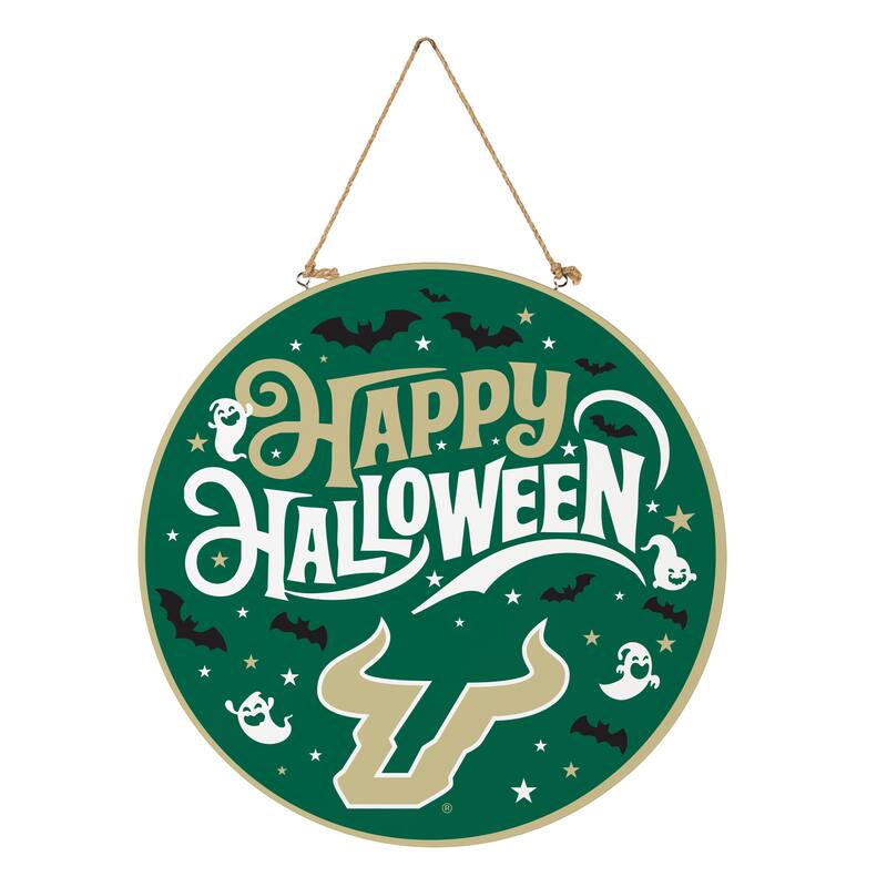 University of South Florida 18" x 18" Halloween Door Décor Wall Sign