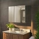preview thumbnail 63 of 89, Bathroom Medicine Cabinet, Aluminum, Recessed/Surface Mount, Right/Left Hinged, Mirrored Interior 36 x 30