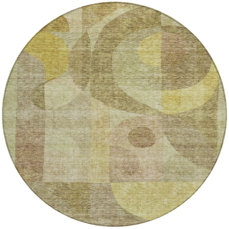 HomeRoots Abstract Transitional Rectangle Outdoor Rug