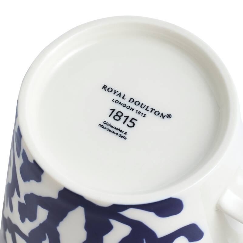 Royal Doulton 1815 Pacific Mug 13.5oz 2025 Mixed Patterns Blue, Set of 4