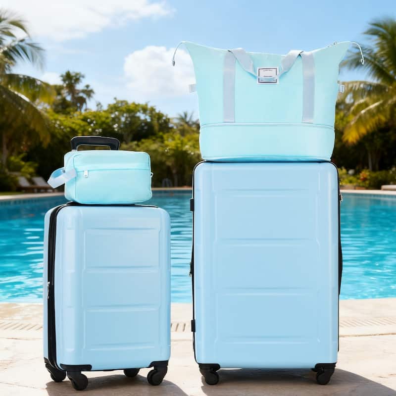 2-Piece 20/24 Inch, Modern Luggage Sets, Expandable Lightweight Luggage with TSA Lock, for Boarding Travel