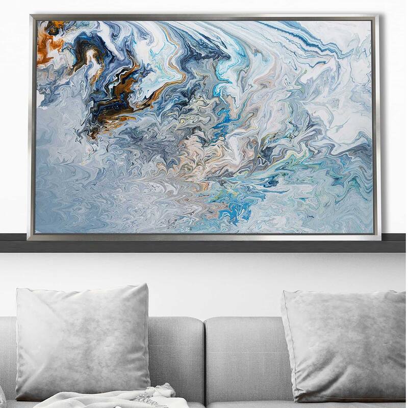 "Reading The Current" by Ruth Fromstein Print on Floating Canvas