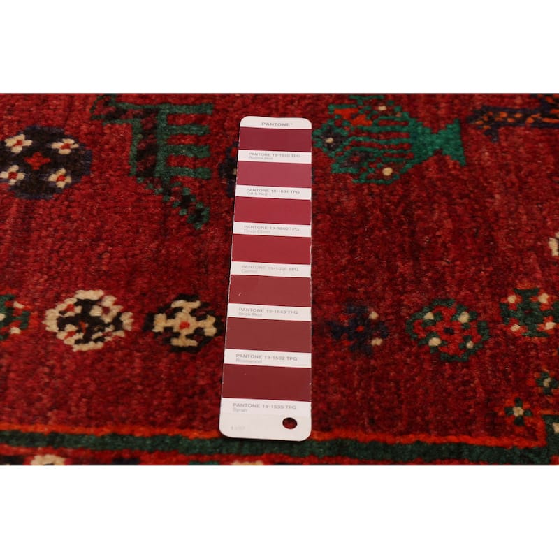 ECARPETGALLERY Hand-knotted Melis Red Wool Rug - 7'1 x 9'10