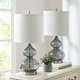 preview thumbnail 3 of 46, Ellipse Curved Gourd Glass Table Lamp, Set of 2