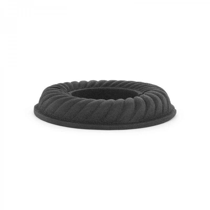 Black Aluminum Radiator Flange Le Cruller Style 1.5" (IPS) 1.88" ID - 3.88" OD Renovators Supply - Black - Aluminum