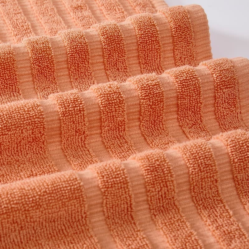 Modern Threads 6-Piece Yarn Dyed Organic Vines Towel Set
