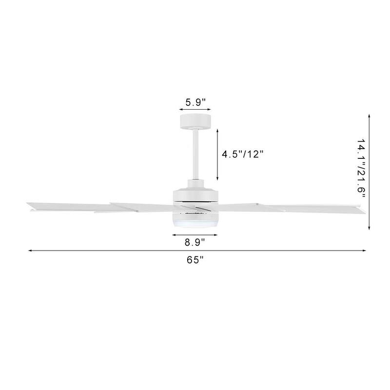 MLiAN DC Motor Indoor Ceiling Fan with Light and Remote