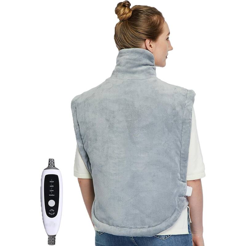 Weighted Heating Pad for Neck and Shoulders - Fast Heating - 22*33 - Grey