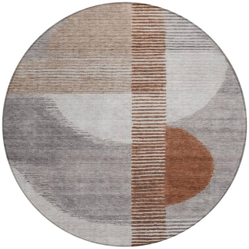 HomeRoots Geometric Transitional Rectangle Outdoor Rug