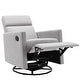preview thumbnail 29 of 49, Roomfitters Modern Upholstered Rocker Nursery Chair, Plush Seating Glider Swivel Recliner Chair, Beige