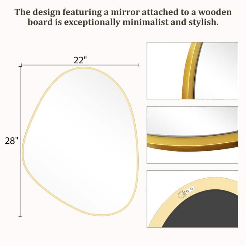 Aluminum Alloy Asymmetrical Wall Mirrors