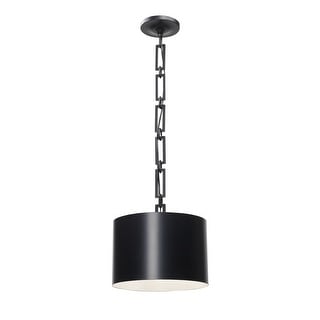 Brian Patrick Flynn for Crystorama Alston 1 Light Matte Black Mini Chandelier - 12'' W x 10'' H