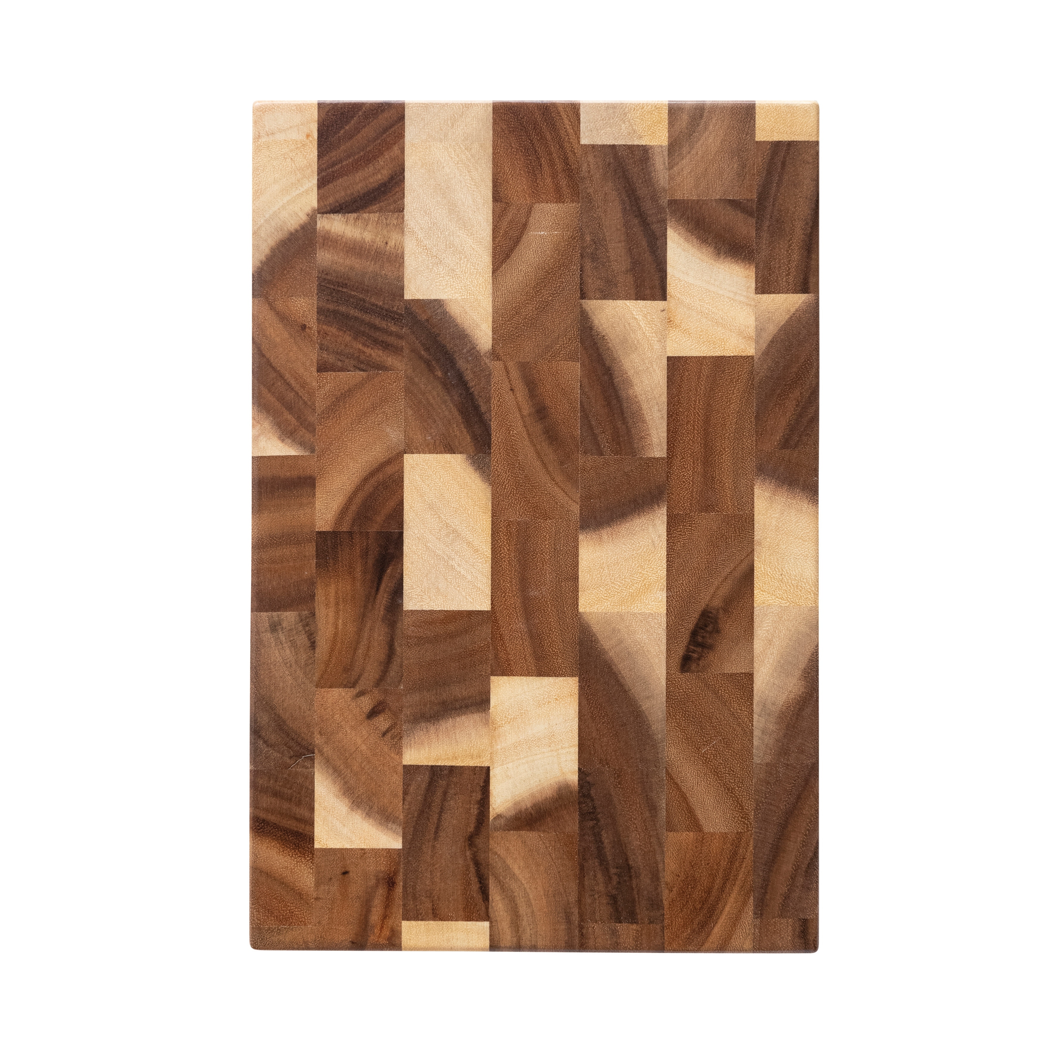 Suar Wood End Grain Cheese and Cutting Board - 14.7"L x 9.5"W x 1.4"H
